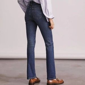 AG Adriano Goldschmeid The Stevie Petite Slim Straight Jeans - Size 28